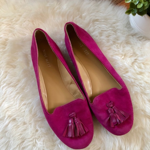 Nine West Shoes - Nine West Fuchsia Loafer Flats